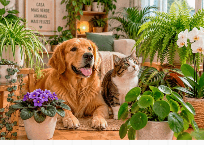 Plantas Seguras para Pets: Como Escolher Espécies Não Tóxicas para Cães e Gatos
